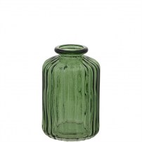 Vase Glas grün höhe 10 cm  5.00